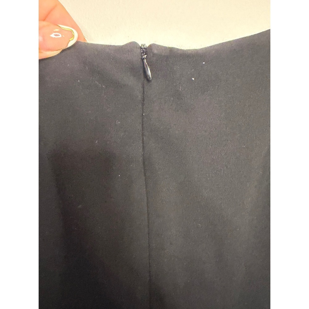 Betabrand Black Sleeveless Sheath Dress Sweetheart Neckline Ponte Knit Medium - Picture 5 of 6